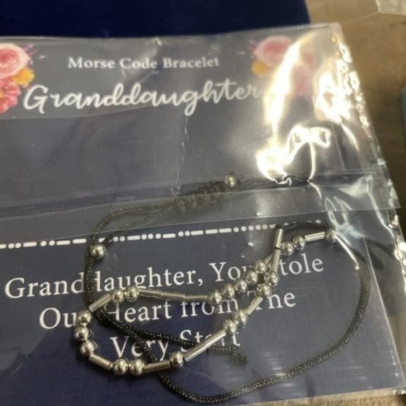 JW3 Morse Code GRANDAUGHTER BRACELET You Stole Our Heart From The Very Start - Picture 1 of 1